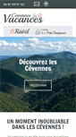 Mobile Screenshot of cevennes-vacances.com