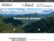 Tablet Screenshot of cevennes-vacances.com